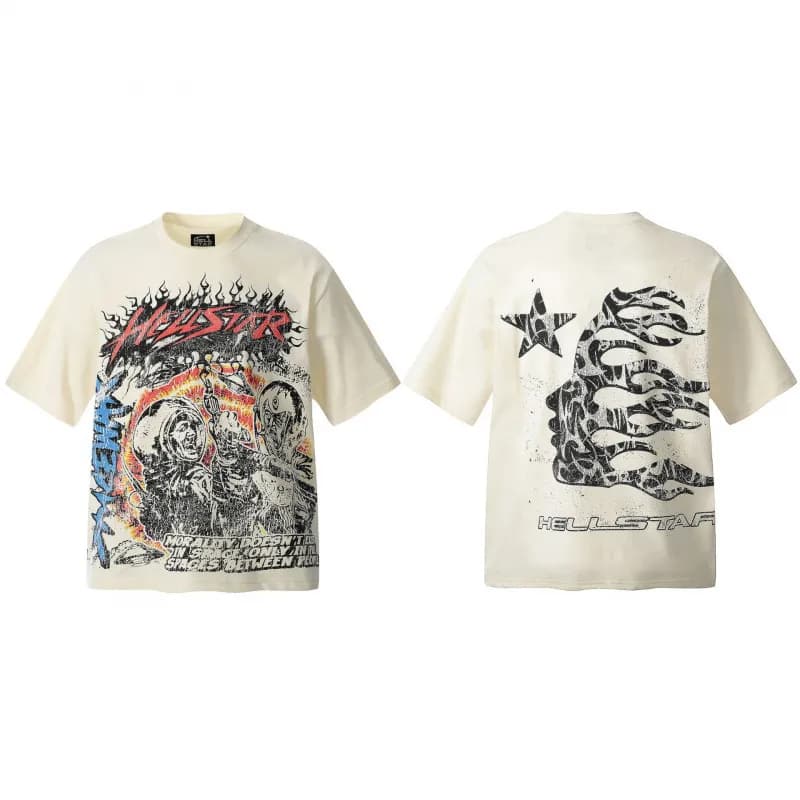 Gallery Dept. Graphic Tee Skull Print — H715杏色