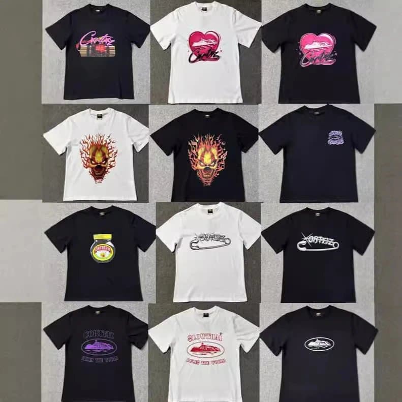 Corteiz Logo Tee Chrome Script — 3205款 黑色