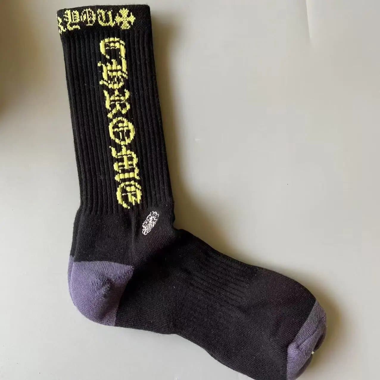 Chrome Hearts Crew Sock Cross Logo