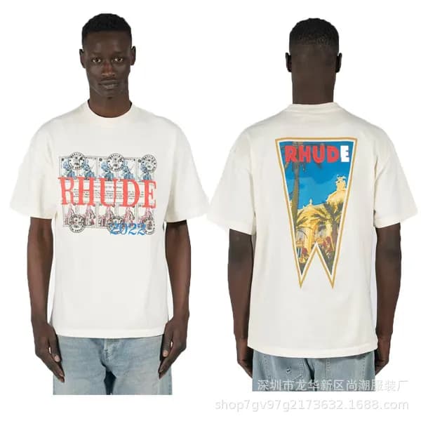 Rhude Graphic T-Shirt Palm Tree Print