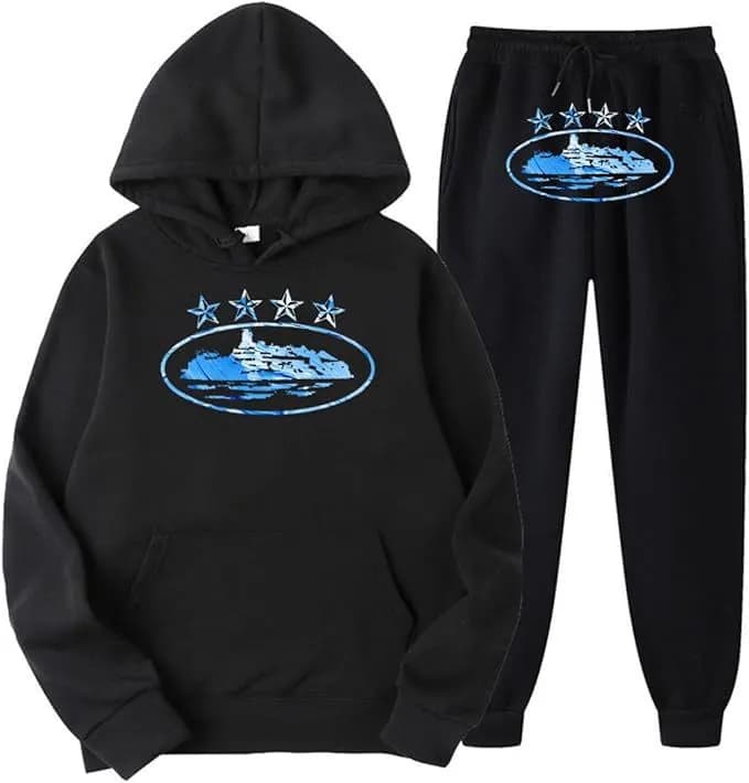 Gallery Dept. Hoodie and Joggers Set Ship Graphic — 37