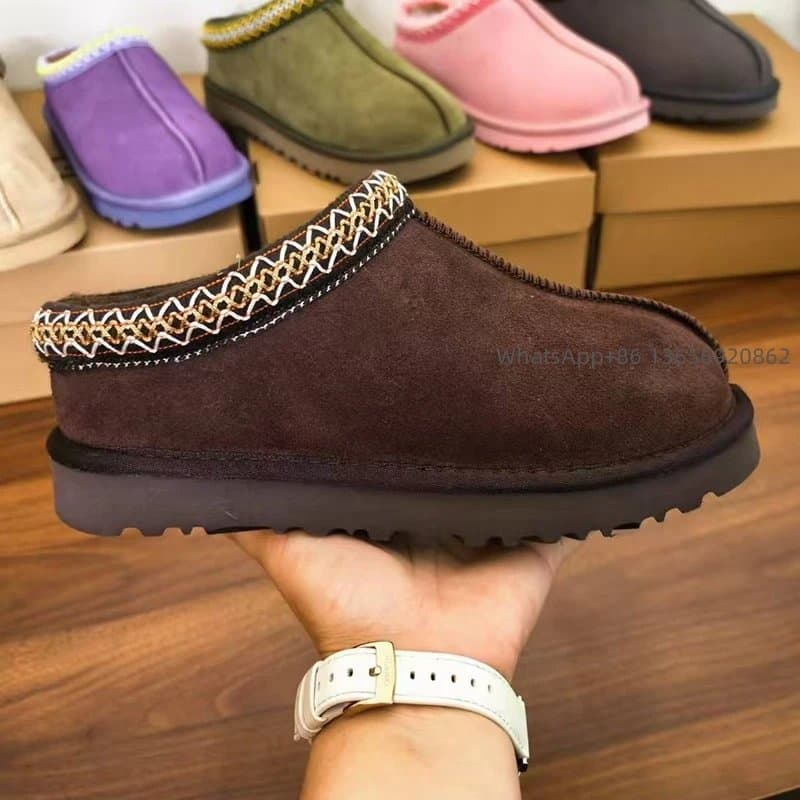 UGG Classic Mule Sand Color — 民族风平底咖啡色