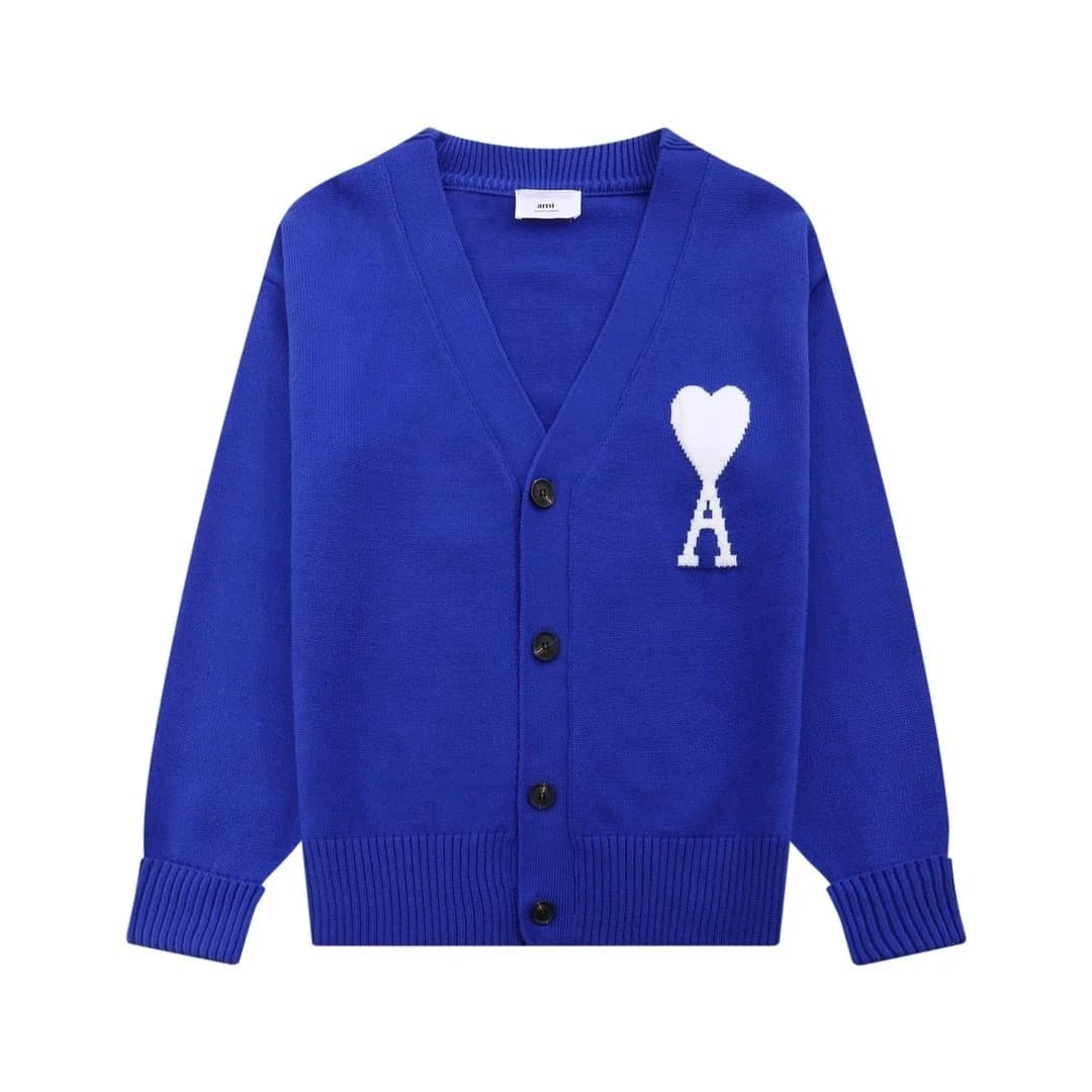 AMI Paris Cardigan Heart A Logo