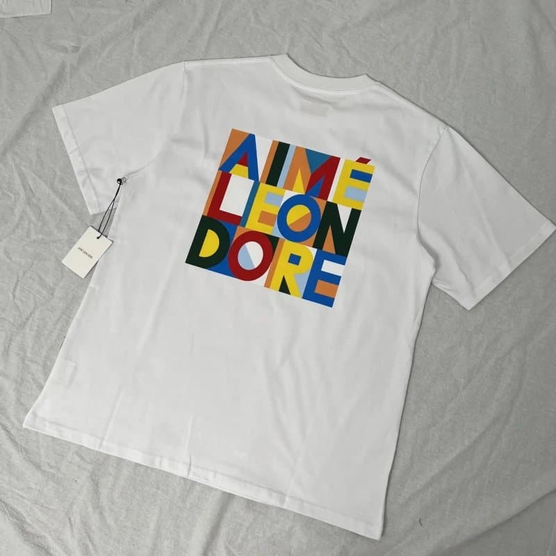 AMI Paris Graphic T-Shirt Multicolor Logo Print