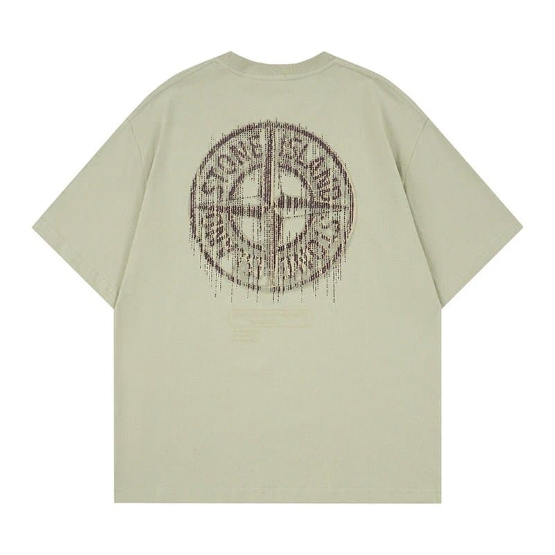 Stone Island T-Shirt Compass Logo Print