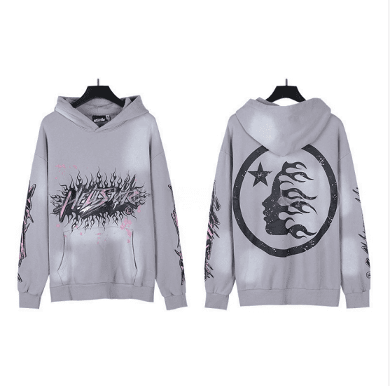 Hellstar Hooded Sweatshirt Flame Logo Graphic