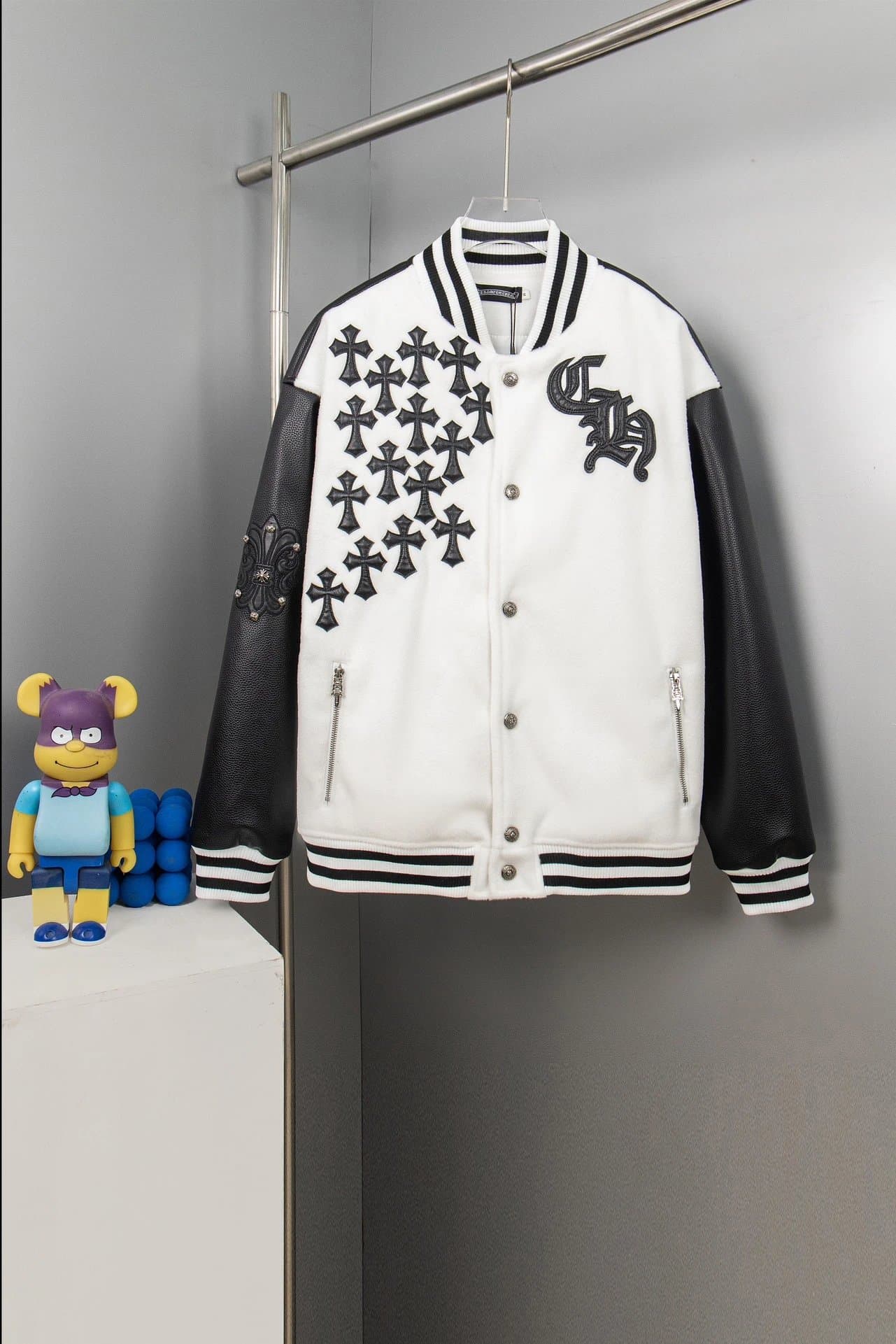 Chrome Hearts Varsity Jacket Cross Embroidery