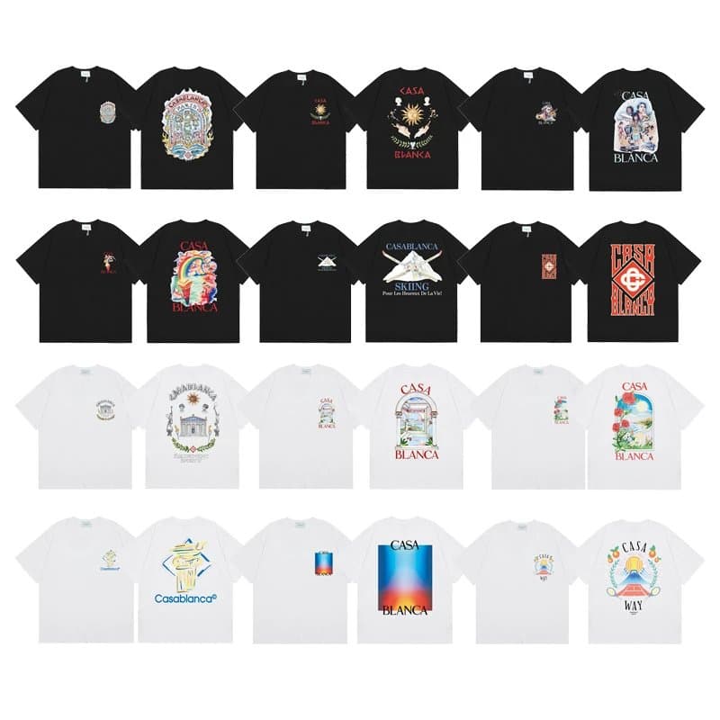 Casablanca Column Tee Casa Blanca Print — 黑139