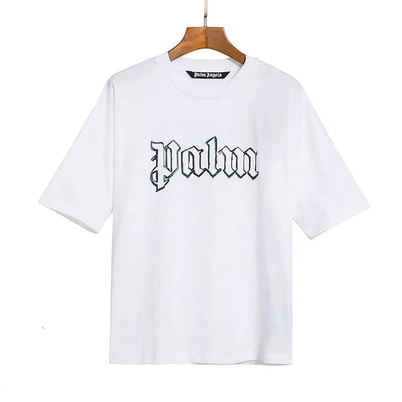 Palm Angels Logo T-Shirt Gothic Script — 10