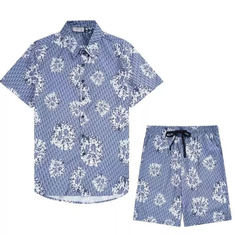 Amiri Camp Shirt Diamond Star Print — 1