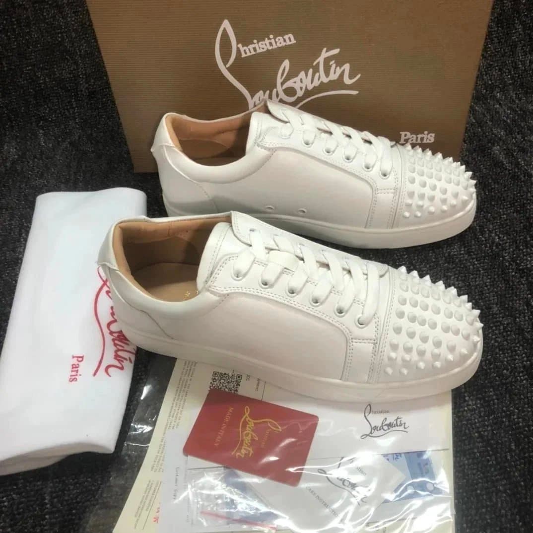 Christian Louboutin Louis Spikes Monochrome Red — 9