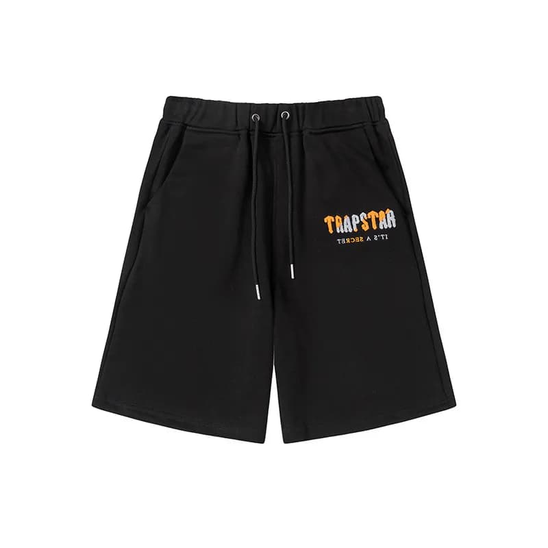 Trapstar Logo Shorts Green Logo — 602款 灰色短裤