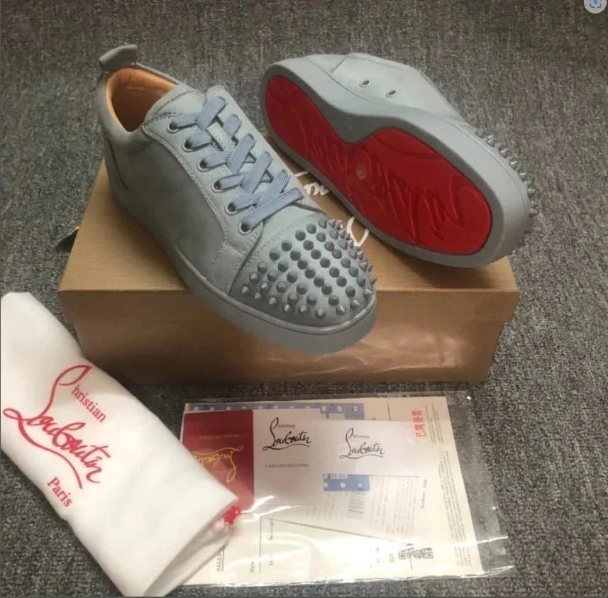 Christian Louboutin Louis Spikes Monochrome Red — 5