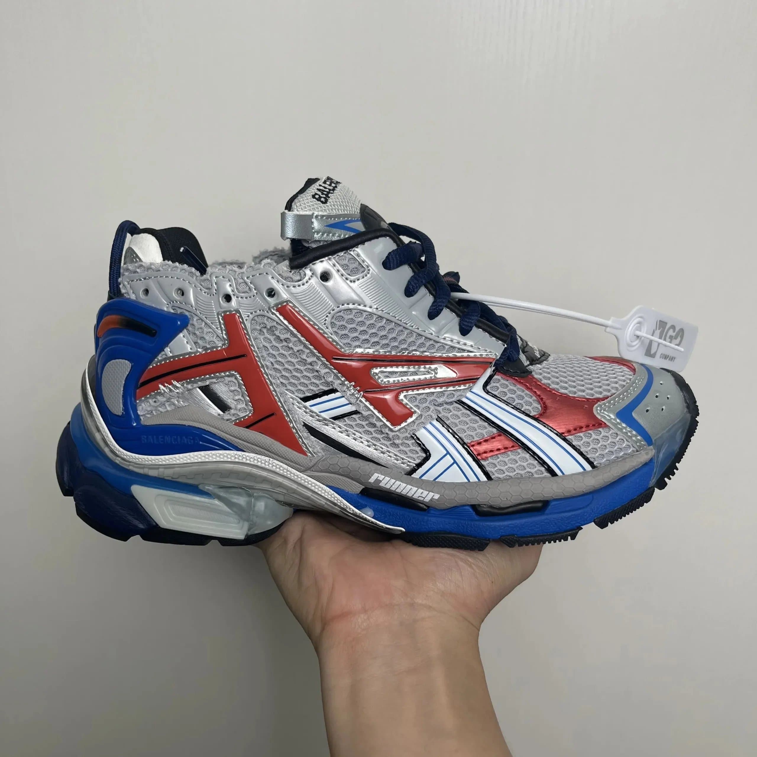 Balenciaga Speed Trainer White Blue — 09
