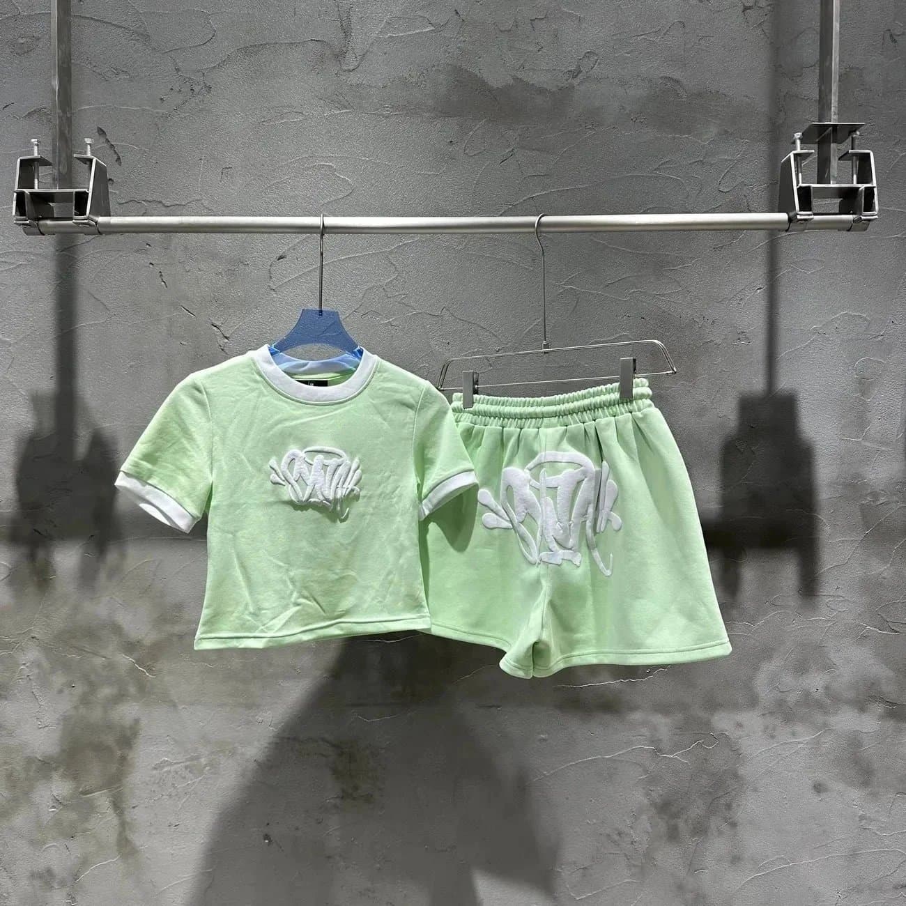 Chanel T-Shirt and Joggers Set CC Logo Tape Detail — syna 03