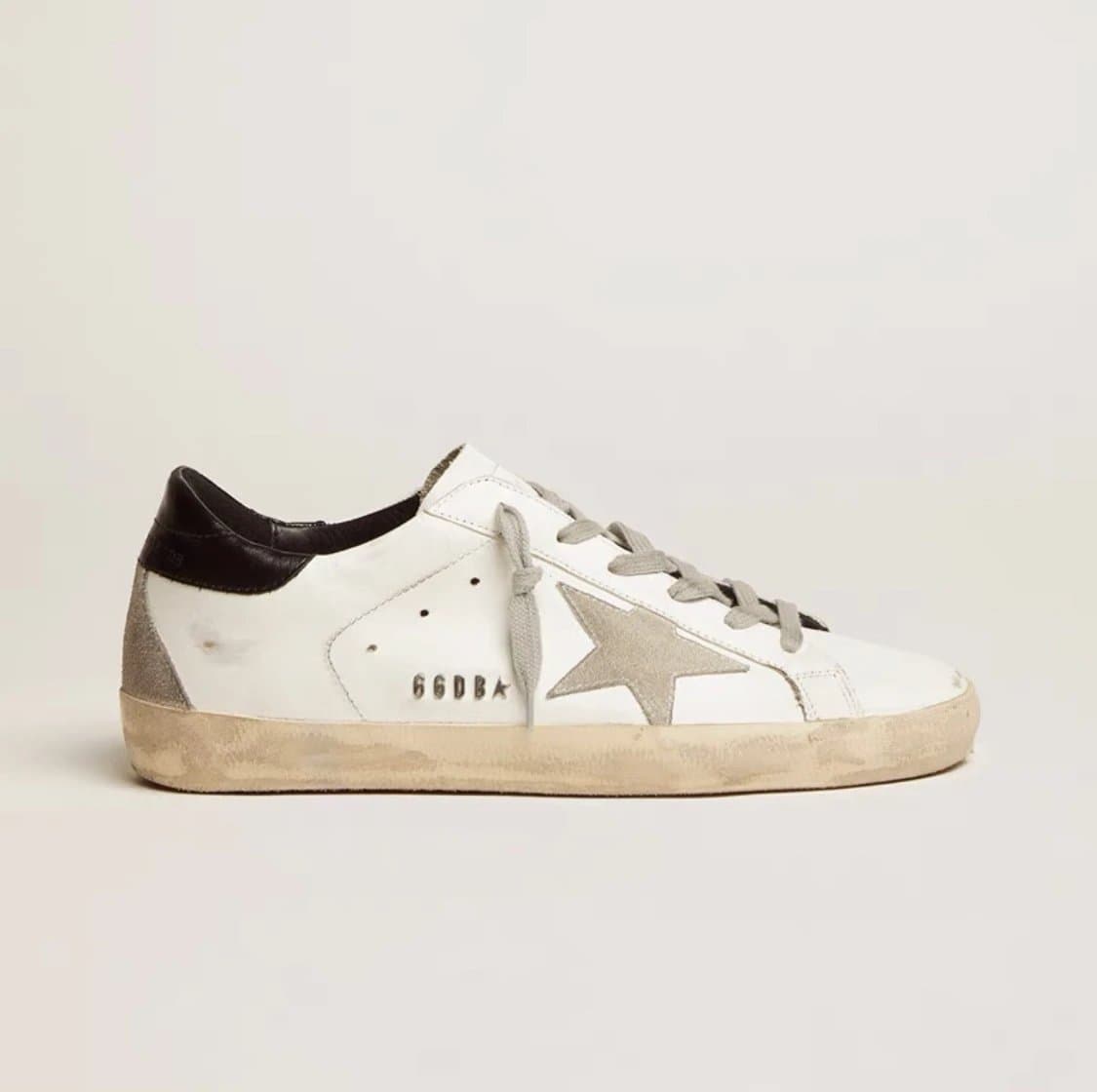 Golden Goose Ball Star Distressed White — 12