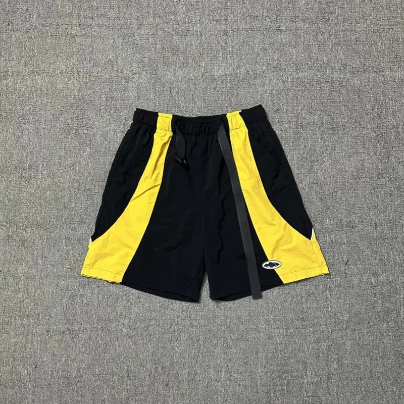 Corteiz Hooded Windbreaker Graffiti Print — 890黑黄