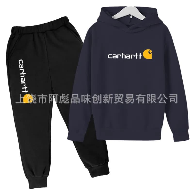 Carhartt Hoodie and Joggers Set Logo Print — 17