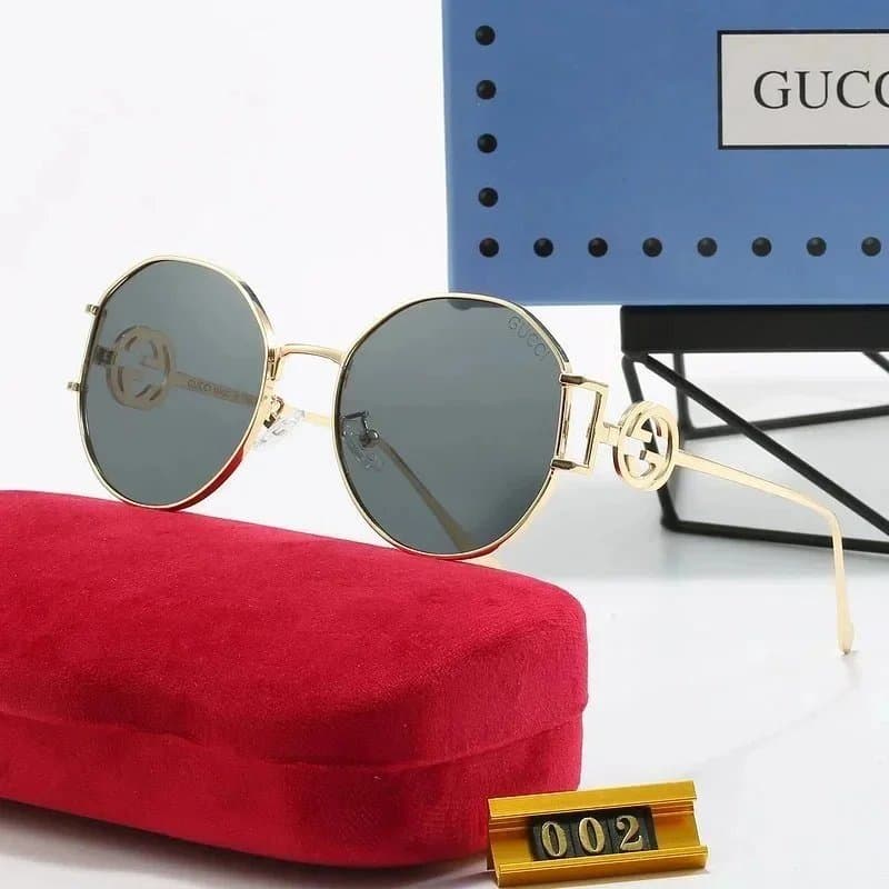 Gucci Square Sunglasses Gradient Lens — 060103014-6