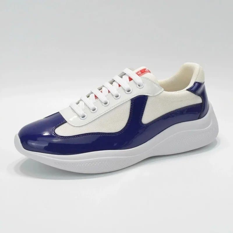 Prada Cleated Sneaker Patent Red and Mesh — 22