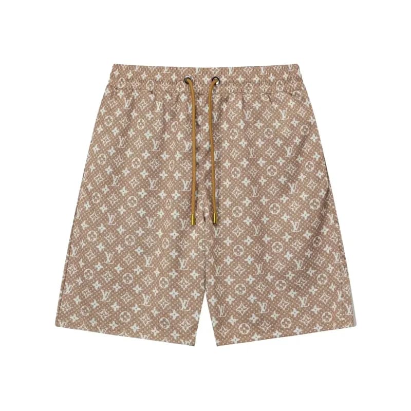 Louis Vuitton Monogram Swim Shorts Black Monogram Print — 25