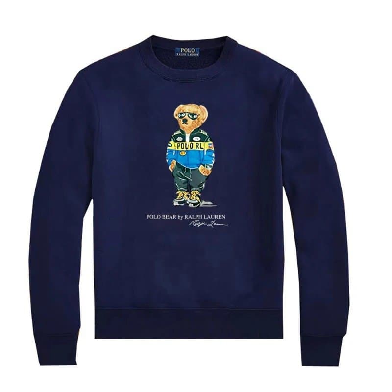 Polo Ralph Lauren Polo Bear Sweatshirt Baseball Graphic — Y15·宝蓝色
