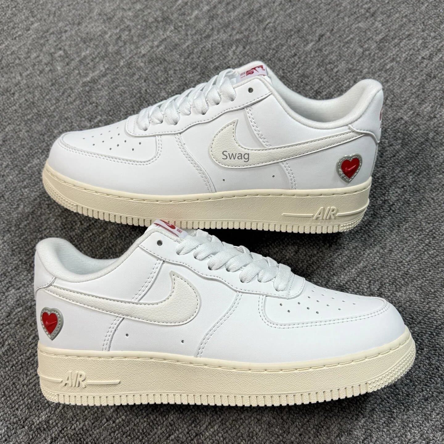 Nike Air Force 1 Low X-Ray Bones — 情人节白红
