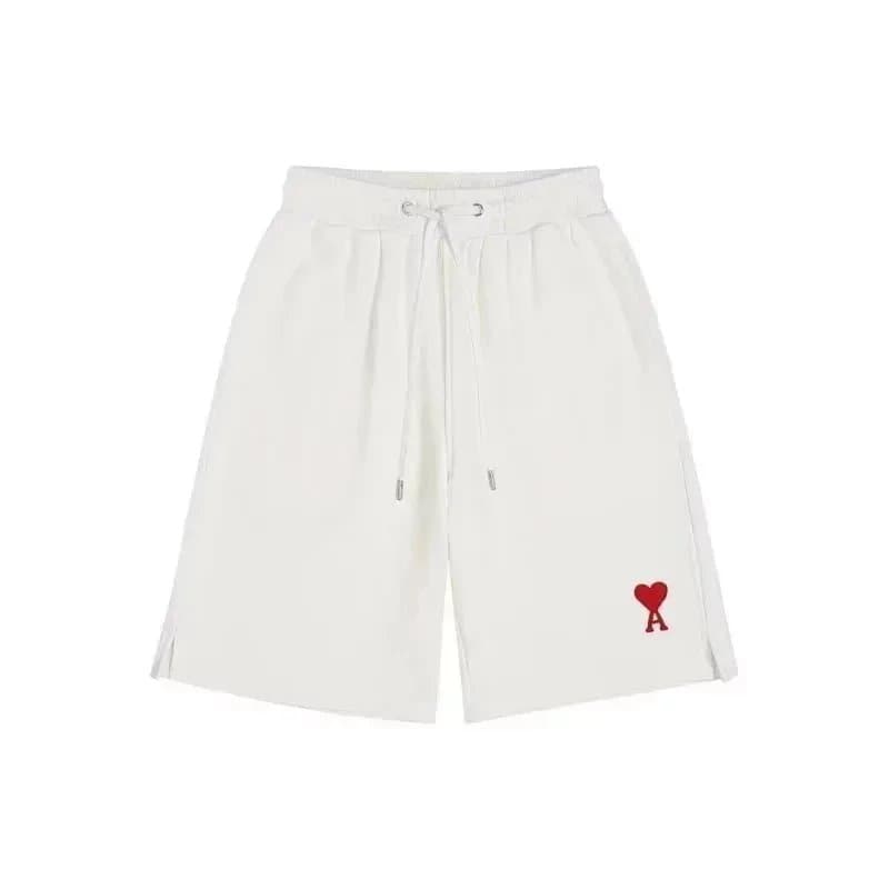 Amiri Logo Shorts Heart Logo — 白色小爱心005
