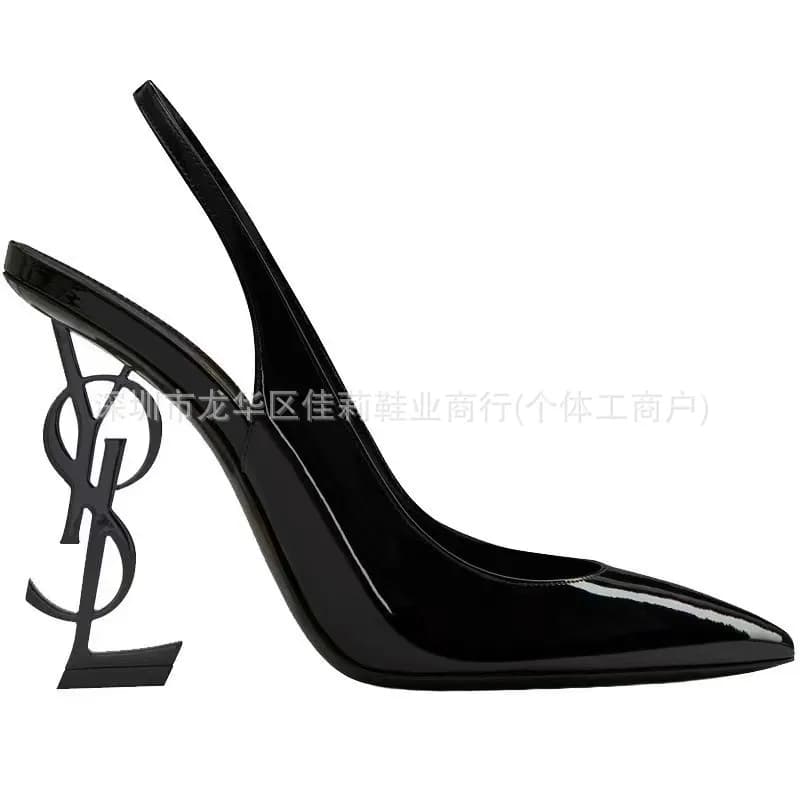 Saint Laurent Tribute Slingback Monogram Heel