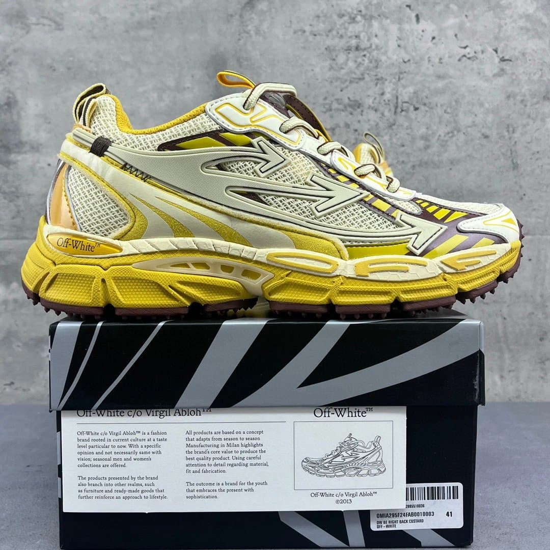 Off-White Runner Cream Gold — Be F24 2200A 黄色 F24 10003