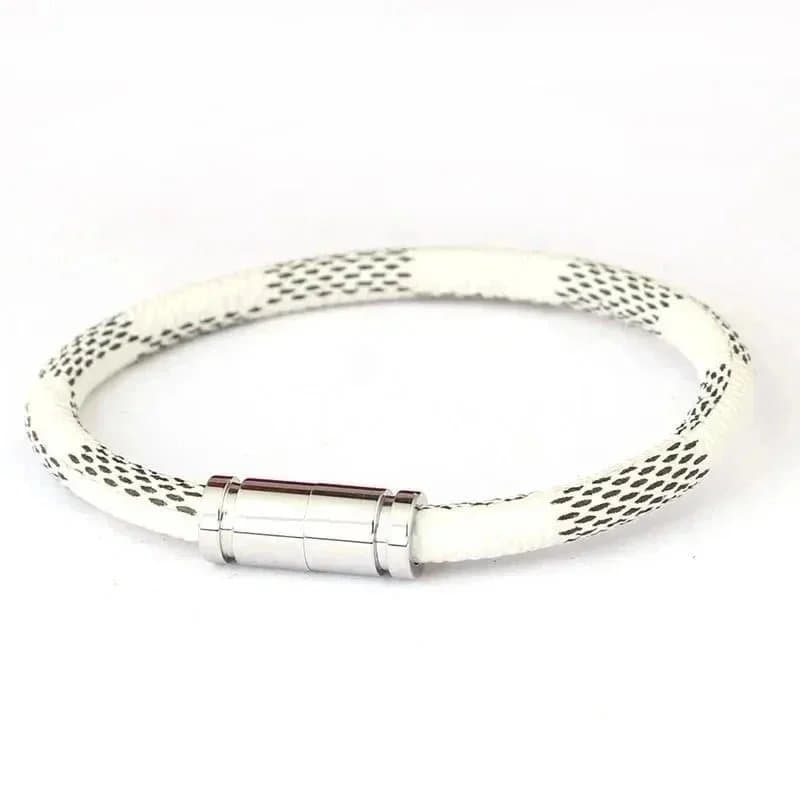 Chrome Hearts Braided Leather Bracelet Magnetic Clasp — TH004