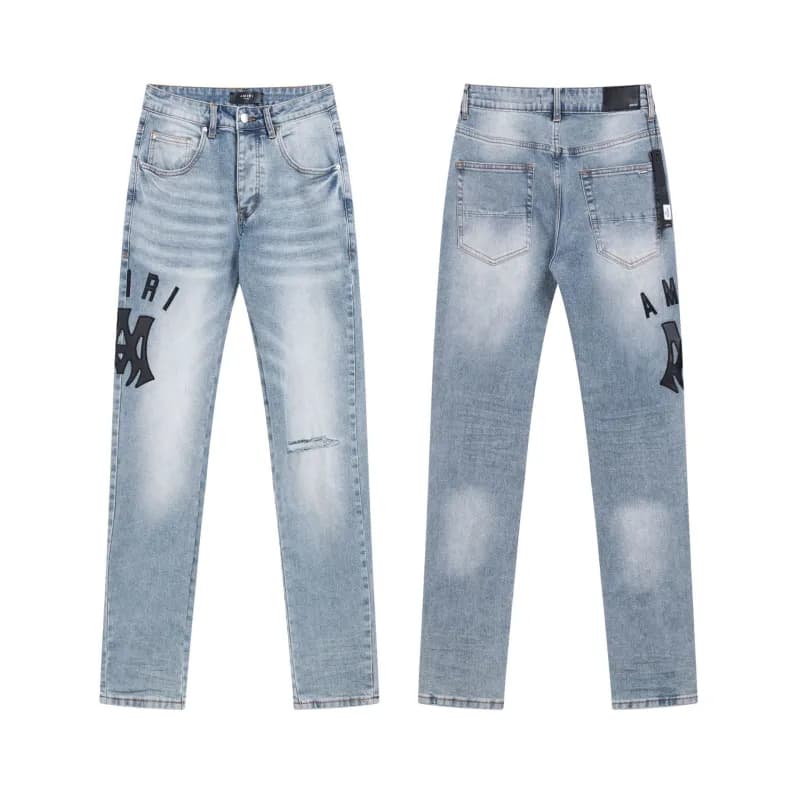 Amiri Slim Fit Jeans Star Embroidered — AM5005