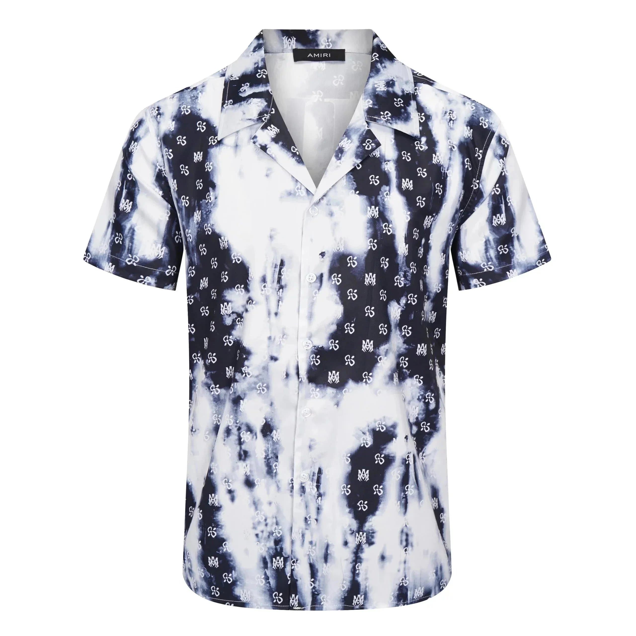 Amiri Camp Shirt Diamond Star Print — 14