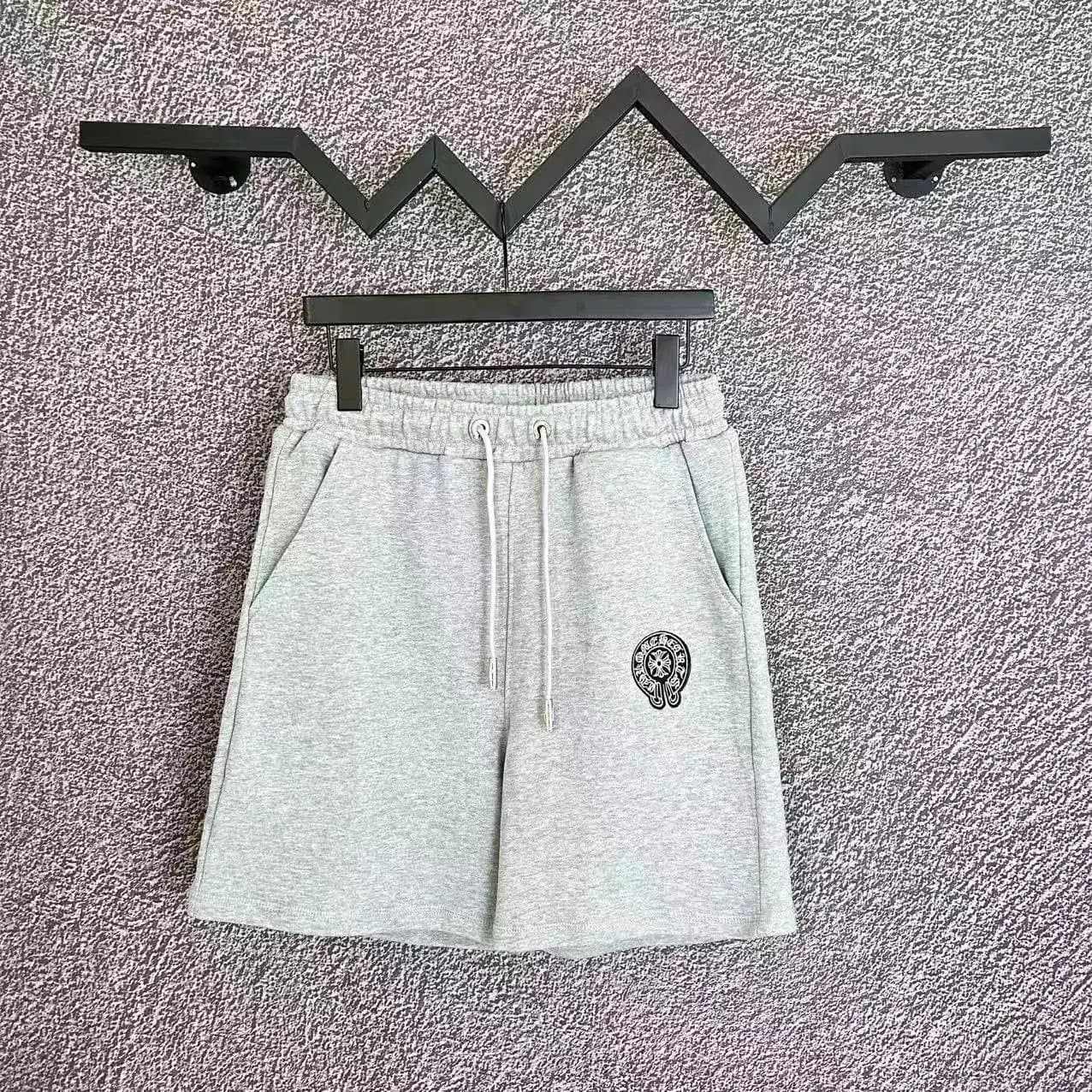 Chrome Hearts Cross Logo Shorts White Cross Embroidery — 26