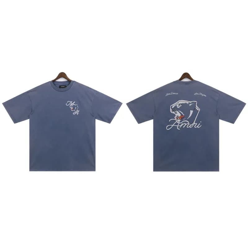 Amiri Eagle Logo Tee Eagle MM Print — 2258 blue