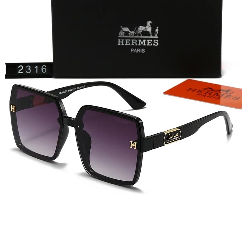 Hermès Square Sunglasses Gradient Lens — 2316-C