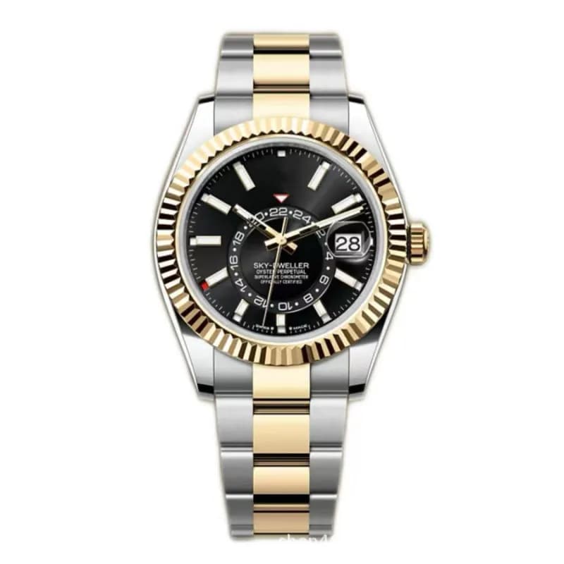 Rolex Sky-Dweller Blue Dial with Gold Oyster Bracelet — 31