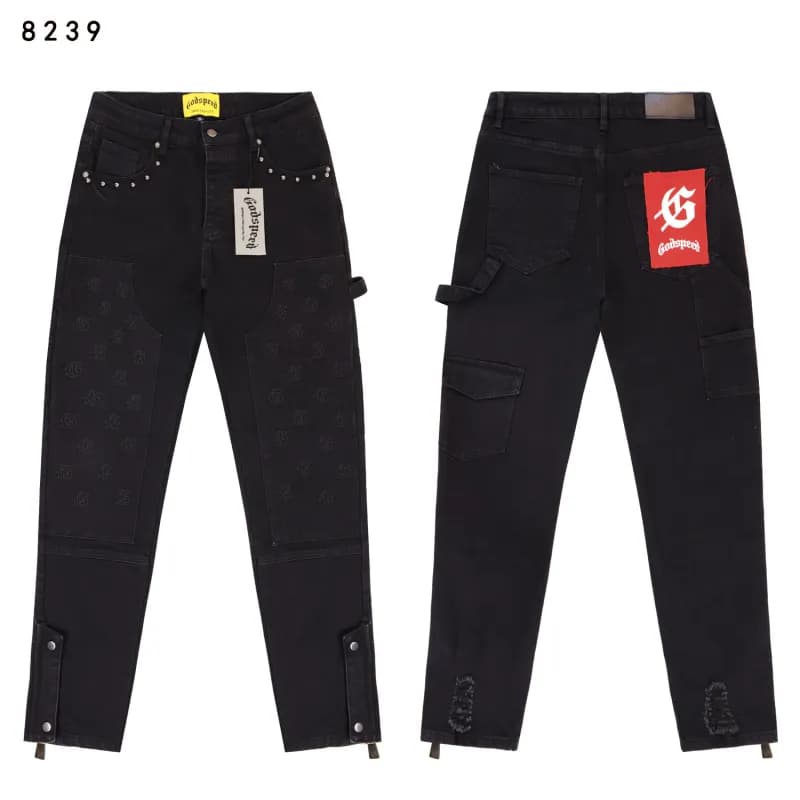 Godspeed Cargo Jeans Embroidered Logo