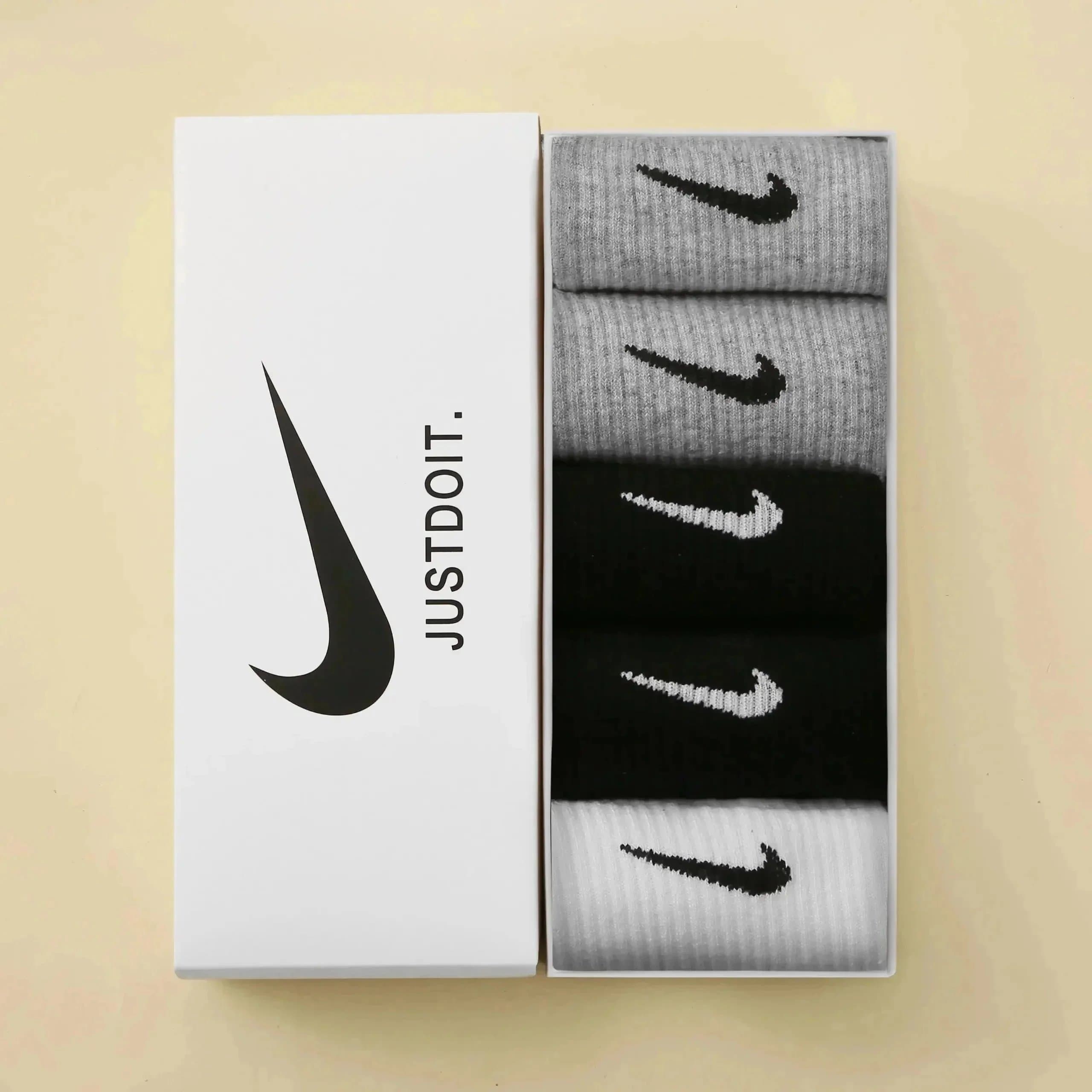 Nike Everyday Socks Low-Cut Ankle — 6 pairs 【all white】