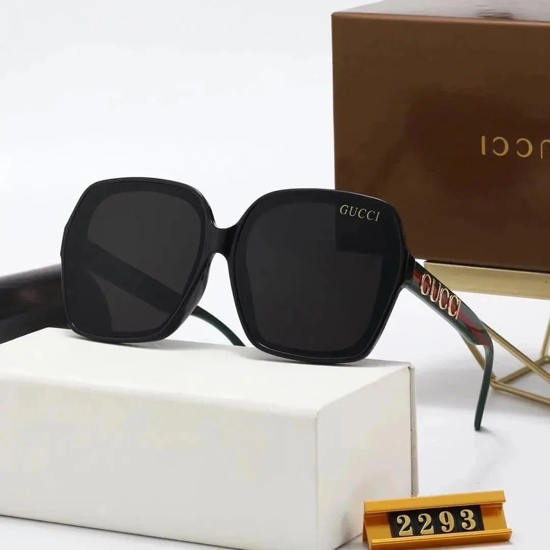 Gucci Square Sunglasses GG Logo Temple