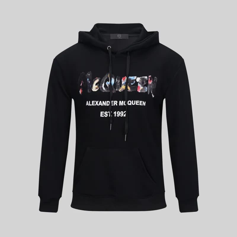Alexander McQueen Graphic Tee McQueen Logo Print — C560 black