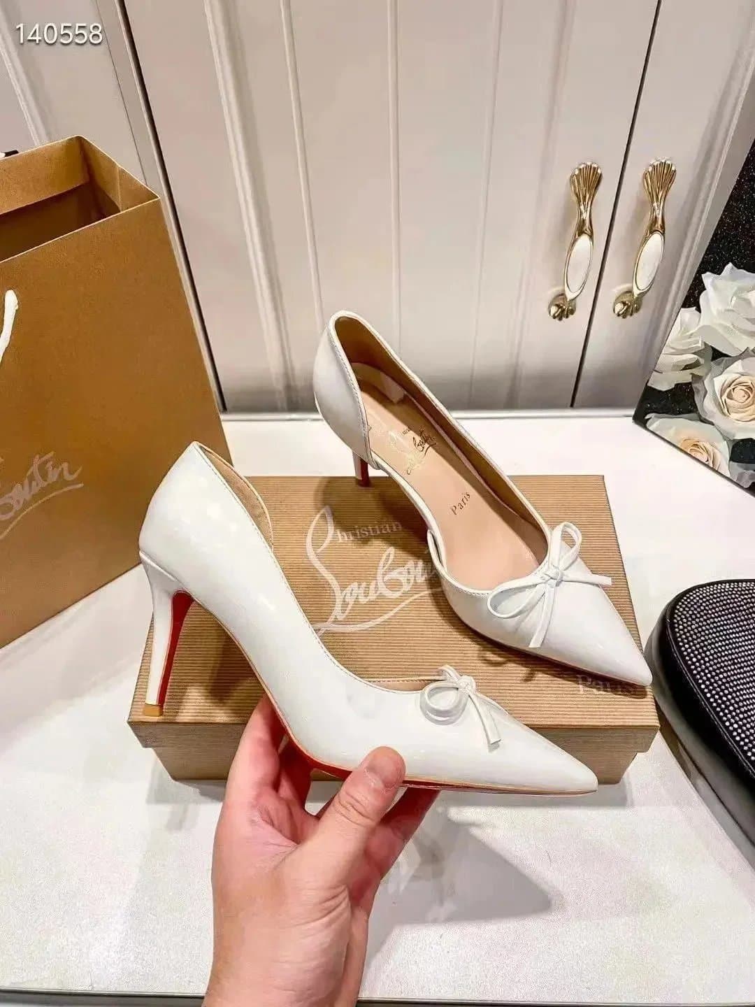 Christian Louboutin Pigalle Follies Bow Detail