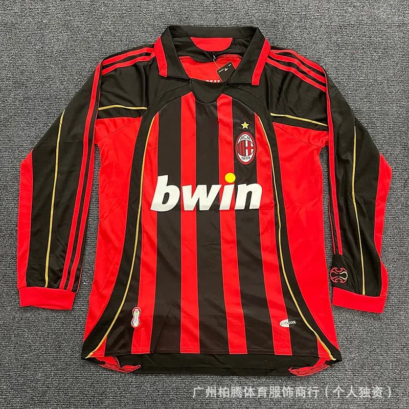 Adidas AC Milan Home Jersey 2006-07 Bwin Sponsor