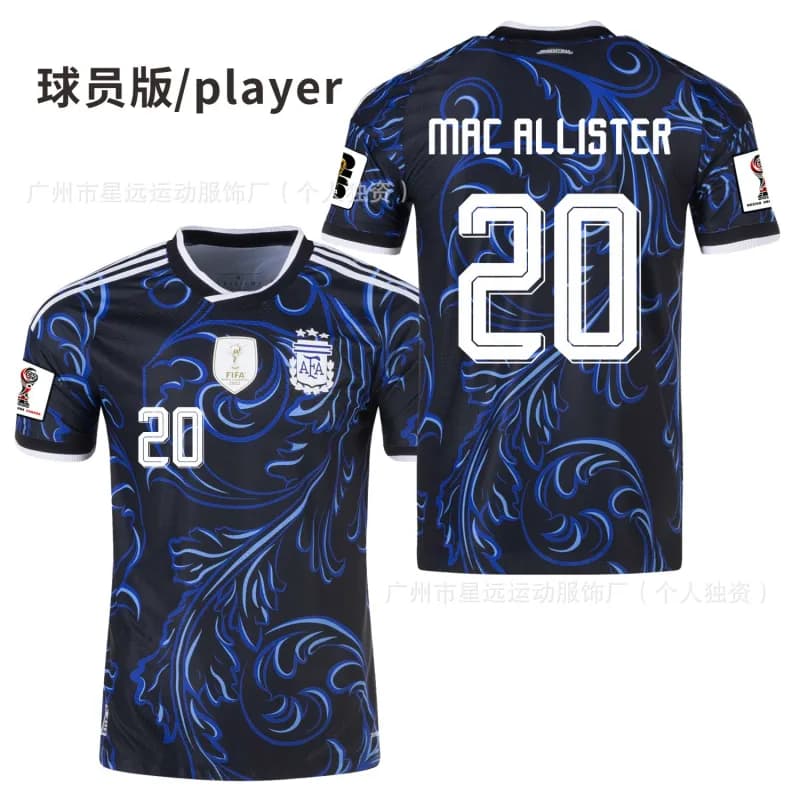 Adidas Argentina 2022 World Cup Player Jersey Mac Allister #20