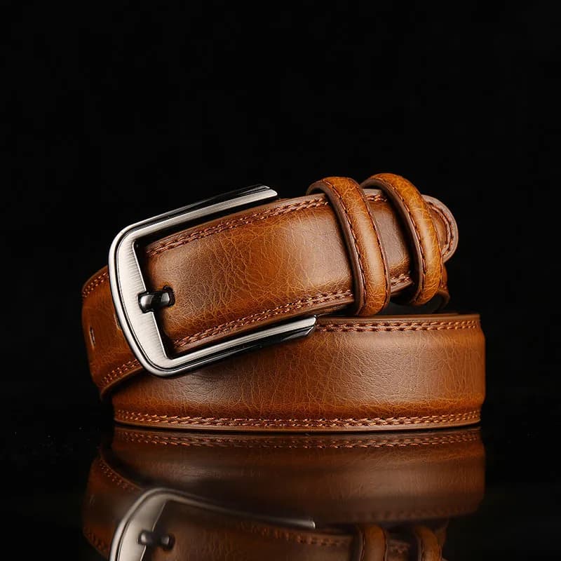 Classic Leather Belt Vintage Brown