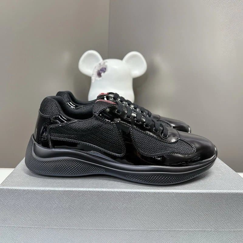 Prada Linea Rossa Sneaker Glossy Purple Black — 黑色