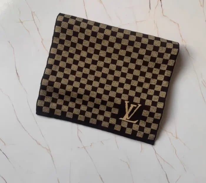 Louis Vuitton Checkered Scarf Damier Ebene