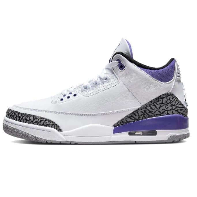 Air Jordan 3 Triple Black — A3白紫色