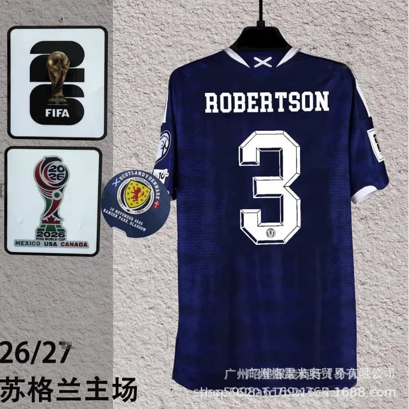 Adidas Germany Home Jersey Wirtz #17 — 26-27苏格兰主场3号球星加世界杯臂章