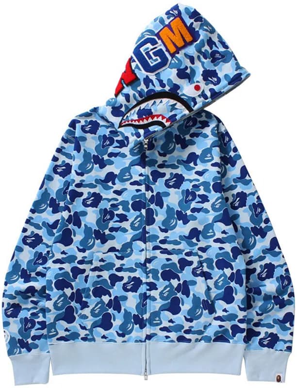BAPE Full-Zip Hoodie Red Camo — 8361蓝色